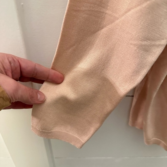 INC Vintage Deadstock Silk beaded floral crop pink woman clueless cardigan NWT M - Picture 7 of 14